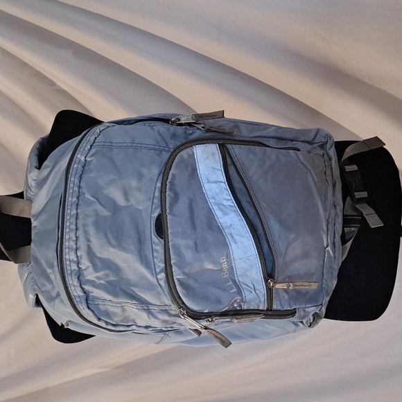 L.L. Bean Bags Ll Bean Deluxe Backpack Back Pack Light Blue Poshmark